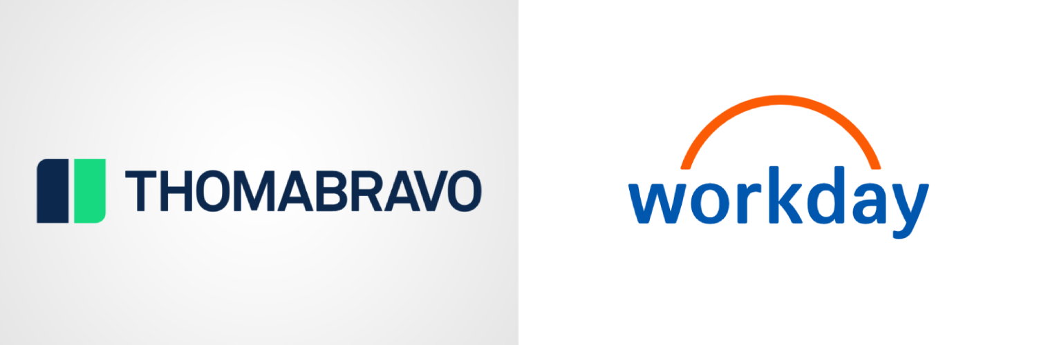 TechDogs-"An Image With The Logos Of Thoma Bravo And Workday" TechDogs-"An Image With The Logos Of Thoma Bravo And Workday"